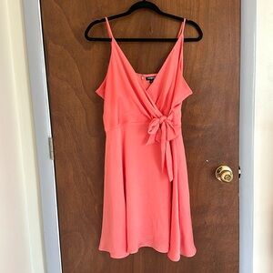 Pink express wrap dress